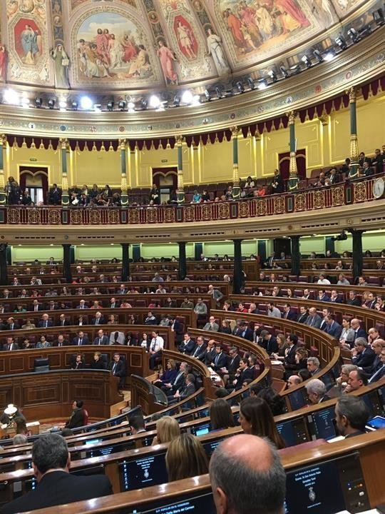 Plano general del hemiciclo del Congreso durante la pasada legislatura 