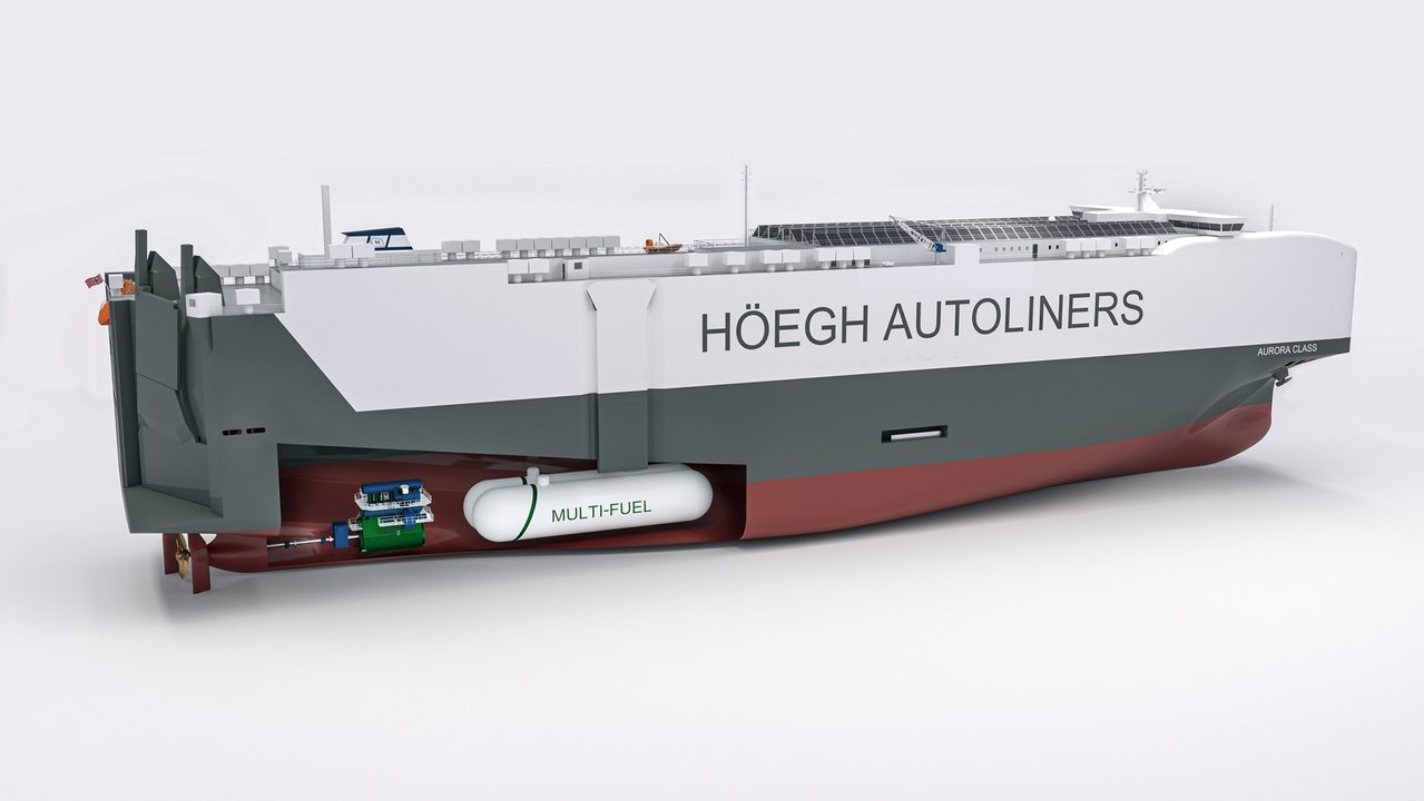 Maqueta de los nuevos barcos de Höegh Autoliners