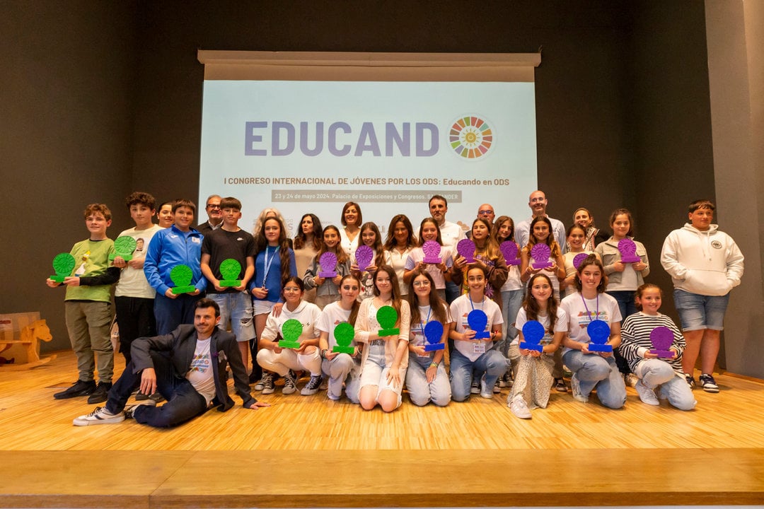 La consejera de Inclusión Social, Juventud, Familias e Igualdad, Begoña Gómez del Río, clausura el primer Congreso de Jóvenes por los Objetivos de Desarrollo Sostenible (ODS).24 MAYO 2024 © Miguel De la Parra