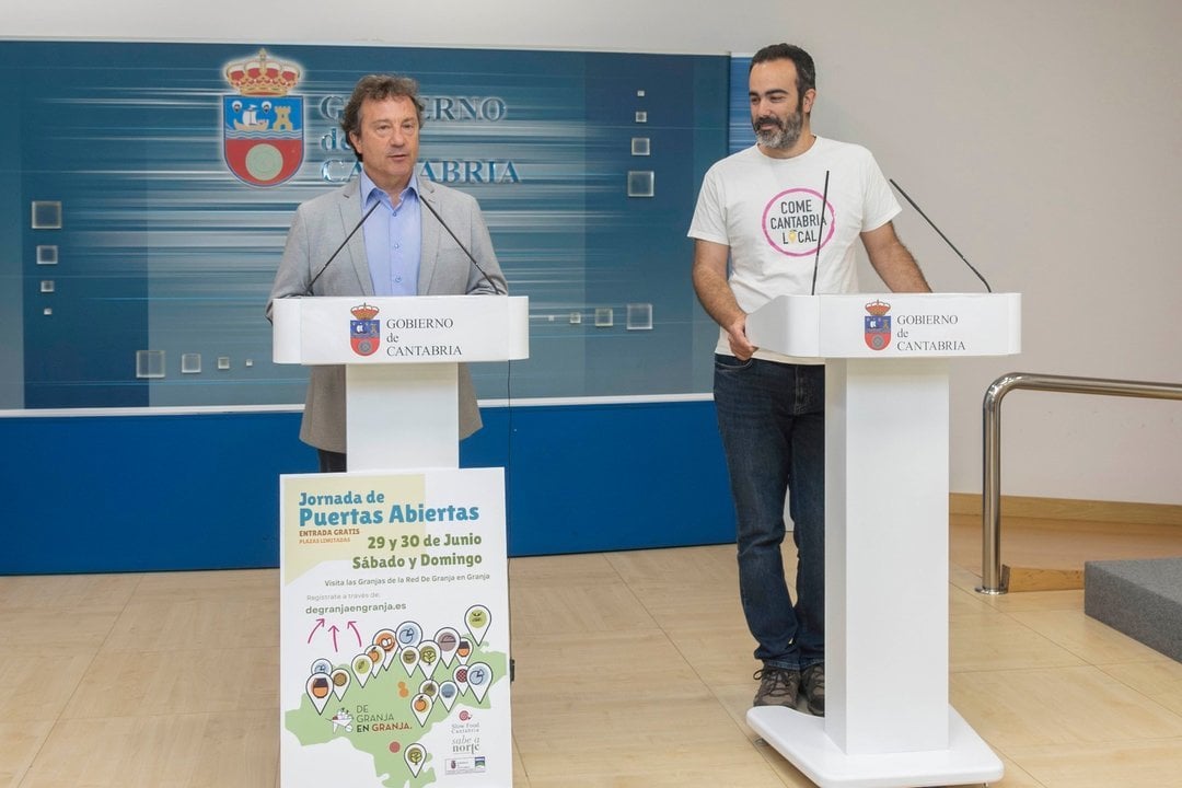 10:30 horas. Sala de Prensa del Gobierno de Cantabria 

El consejero de Desarrollo Rural, Ganadería, Pesca y Alimentación, Pablo Palencia, presenta, en rueda de prensa, la jornada de puertas abiertas 'De granja en granja'.